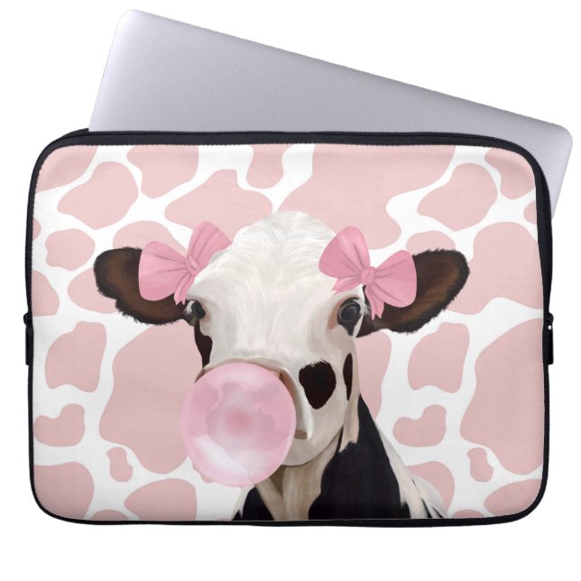 Capa Para Notebook Boca-rosa-branca-branca-soprada-soprando (Frente)