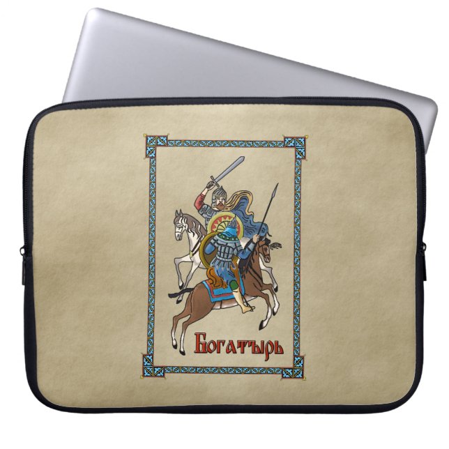 Capa Para Notebook Bogatyr russo medieval (Frente)
