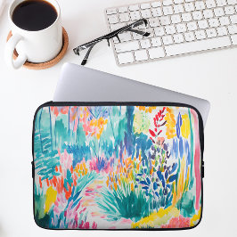 Capa Para Notebook Boho Abstract Wildflower Garden