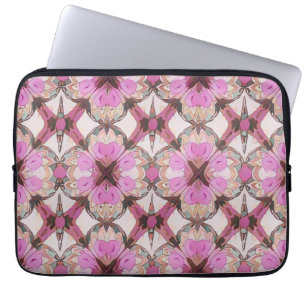 Capa Para Notebook Boho Floral Rosa