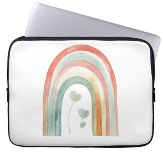Capa Para Notebook Boho Watercolor Rainbow
