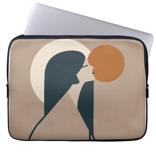 Capa Para Notebook Boho Woman Sun (Frente)