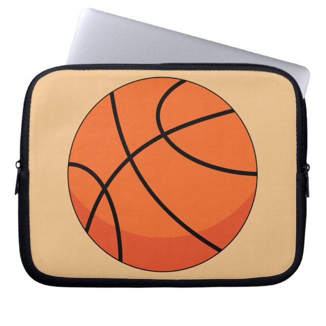 Capa Para Notebook Bola de Basquete de Cartoon (Frente)