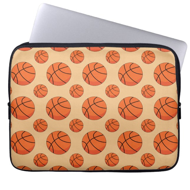 Capa Para Notebook Bola de Basquete de Cartoon (Frente)