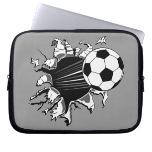 Capa Para Notebook Bola de futebol que rebenta para fora