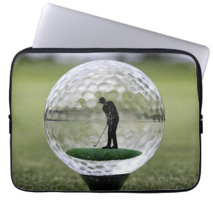 Capa Para Notebook Bola De Golfe De Vidro Com Dentro De Jogador De Go