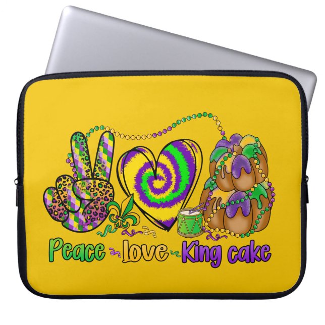 CAPA PARA NOTEBOOK BOLA DE REI DOURADA DE PAZ VERDE PURA (Frente)