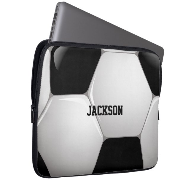 Capa Para Notebook Bola Personalizável de Futebol (Frente Esquerda)