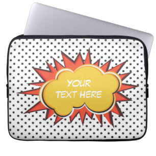Capa Para Notebook Bolha feita sob encomenda do texto da explosão da