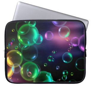 Capa Para Notebook Bolha Iridescente A Preto 