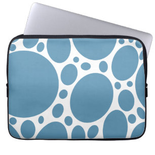 Capa Para Notebook Bolhas Azuis de Denim