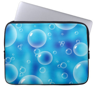 Capa Para Notebook Bolhas Azuis de Grande Salto