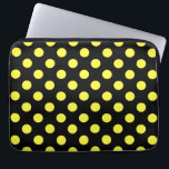 Capa Para Notebook Bolinhas amarelas no fundo preto<br><div class="desc">Bolinhas amarelas no fundo preto</div>