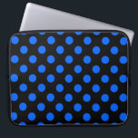 Capa Para Notebook Bolinhas azuis e pretas<br><div class="desc">Bolinhas azuis e pretas</div>