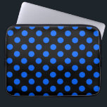 Capa Para Notebook Bolinhas azuis e pretas<br><div class="desc">Bolinhas azuis e pretas</div>