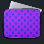 Capa Para Notebook Bolinhas azuis em roxo<br><div class="desc">Bolinhas azuis em roxo</div>