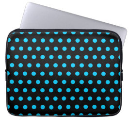 Capa Para Notebook Bolinhas Black and Aqua