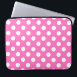 Capa Para Notebook Bolinhas brancas a rosa<br><div class="desc">Bolinhas brancas a rosa</div>