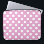 Capa Para Notebook Bolinhas brancas a rosa pálido<br><div class="desc">Bolinhas brancas a rosa pálido</div>