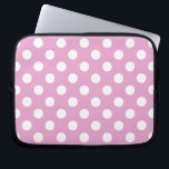 Capa Para Notebook Bolinhas brancas a rosa pálido<br><div class="desc">Bolinhas brancas a rosa pálido</div>