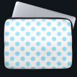 Capa Para Notebook Bolinhas brancas e azuis<br><div class="desc">Bolinhas brancas e azuis</div>