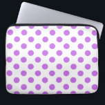 Capa Para Notebook Bolinhas brancas e lilás<br><div class="desc">Bolinhas brancas e lilás</div>