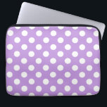 Capa Para Notebook Bolinhas brancas em lilás<br><div class="desc">Bolinhas brancas em lilás</div>