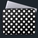 Capa Para Notebook Bolinhas brancas em preto<br><div class="desc">Bolinhas brancas em preto</div>