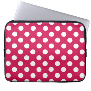 Capa Para Notebook bolinhas brancas no cerco