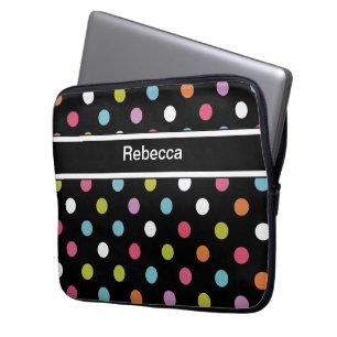 Capa Para Notebook Bolinhas da caixa do laptop do monograma