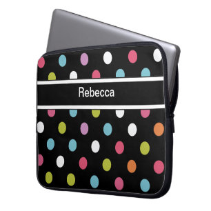 Capa Para Notebook Bolinhas da caixa do laptop do monograma