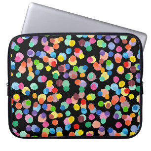 Capa Para Notebook Bolinhas De Aquarela, Fundo De Páscoa.