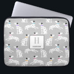 Capa Para Notebook Bolinhas de Cachorro Dalmático, Crianças de Aquare<br><div class="desc">Padrão das Crianças de Aquarelas de Animais da Bolinhas de Cachorro Dalmática.</div>