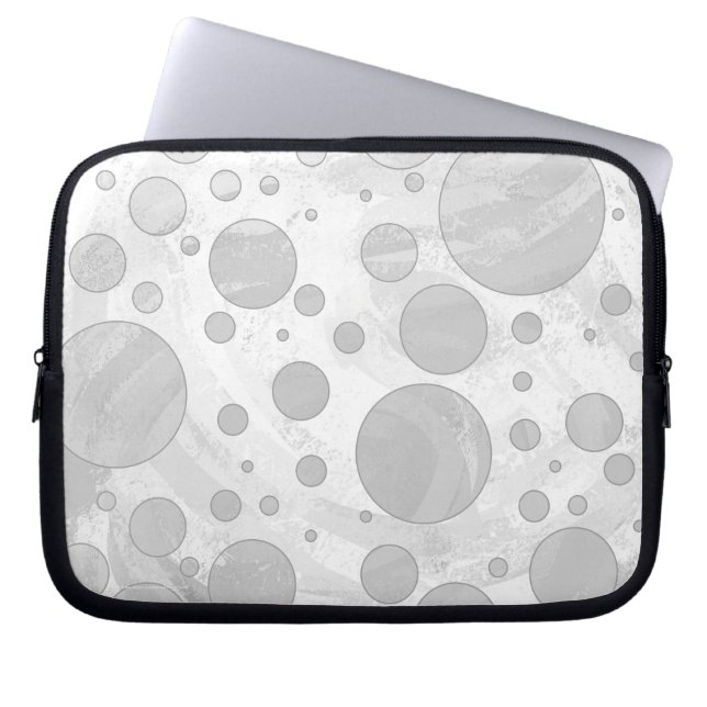 Capa Para Notebook Bolinhas de Cinzas Rainy Sky (Frente)