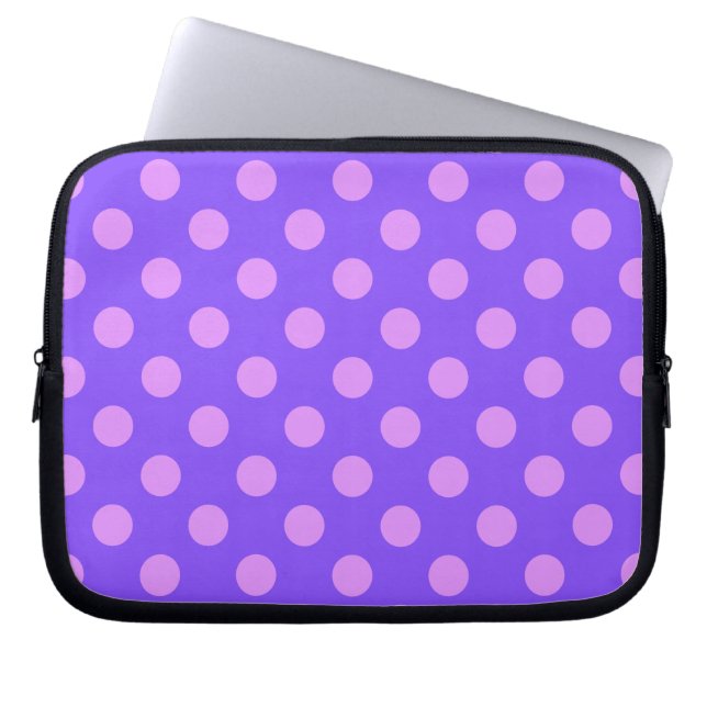 Capa Para Notebook Bolinhas de Lilac na periwinkle (Frente)
