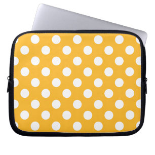 Capa Para Notebook Bolinhas de Whitle no amarelo