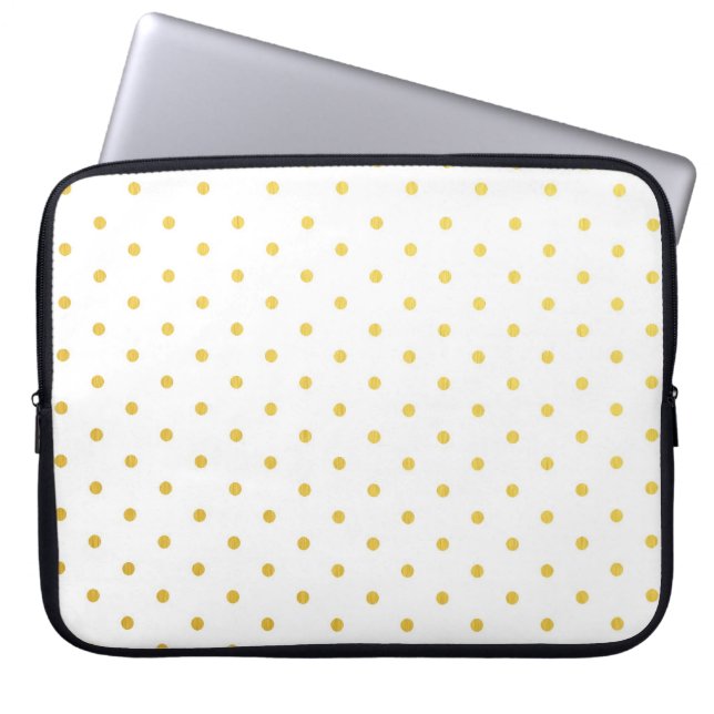 Capa Para Notebook Bolinhas do ouro da forma (Frente)
