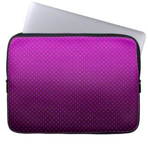Capa Para Notebook Bolinhas gradiente roxo cores pretas escuras impre