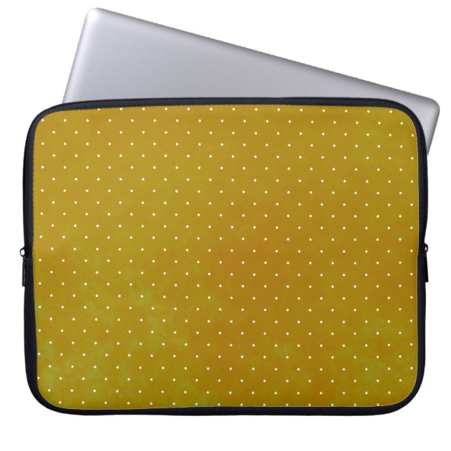 Capa Para Notebook Bolinhas Grunge: fundo de aquarela (Frente)