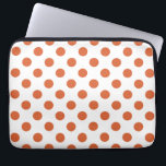 Capa Para Notebook Bolinhas laranja queimadas<br><div class="desc">Bolinhas laranja queimadas sobre fundo branco.</div>