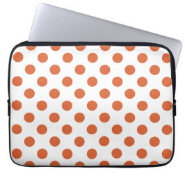 Capa Para Notebook Bolinhas laranja queimadas