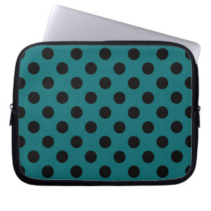 Capa Para Notebook Bolinhas pretas em pó