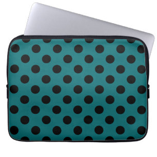 Capa Para Notebook bolinhas pretas em pó