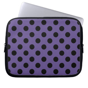 Capa Para Notebook Bolinhas pretas no ultravioleta
