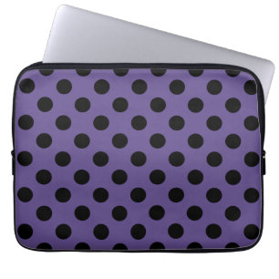 Capa Para Notebook Bolinhas pretas no ultravioleta