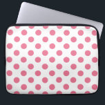 Capa Para Notebook Bolinhas rosa e branca<br><div class="desc">Bolinhas rosa e branca</div>