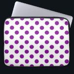 Capa Para Notebook Bolinhas roxas e brancas<br><div class="desc">Bolinhas roxas e brancas</div>