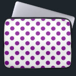 Capa Para Notebook Bolinhas roxas e brancas<br><div class="desc">Bolinhas roxas e brancas</div>