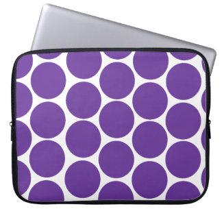 CAPA PARA NOTEBOOK BOLINHAS ROXAS MODERNAS FEMININOS