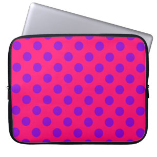 Capa Para Notebook Bolinhas roxas no cerco